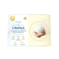 Couches non-irritantes dermo-sensitive x26 Taille 1 De 2 à 5kg Libellys