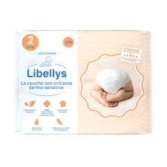 Couches non-irritantes dermo-sensitive x30 Taille 2 De 3 à 6Kg Libellys