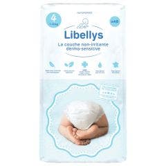 Couches non-irritantes dermo-sensitive x48 Taille 4 De 7 à 18Kg Libellys