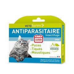 Pipettes Antiparasitaire 6x1ml Chat Vetoform