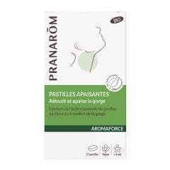 Pastillas Calmantes Bio x21 Aromaforce Adoucit et apaise la gorge Pranarôm