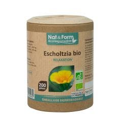 Escholtzia Bio 200 Capsulas 200 Gelules végétales Relaxation Nat&Form