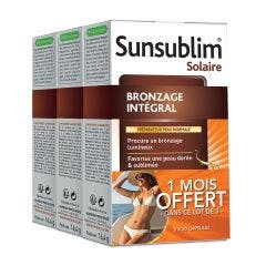 Sunsublim Bronceado Integral 3x30 Capsulas 3x30 Capsules Sunsublim Préparateur peau normale Nutreov