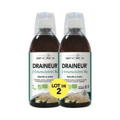5 Drenantes emuntorios 2x500ml Desintoxica y drena Diet Horizon
