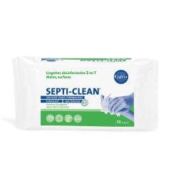 Lingettes désinfectantes x70 Septi-Clean Format familial Gifrer