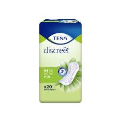 Protectora de la incontinencia urinaria femenina x20 Discreet Mini Tena
