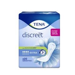Protectora de la incontinencia urinaria femenina x20 Discreet Extra Tena