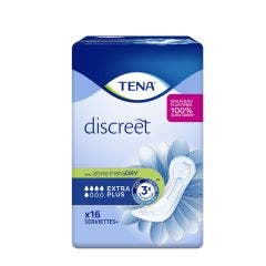 Protectora de la incontinencia urinaria femenina x16 Discreet Extra Plus Tena