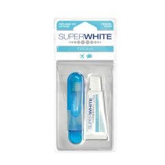 Kit De Viaje Dentífrico Blanqueador Carbón Activo Black Edition + Cepillo De Dientes 15ml Superwhite