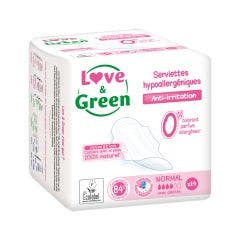 Compresas Antiirritaciones Normal x14 Anti-irritations Love&Green