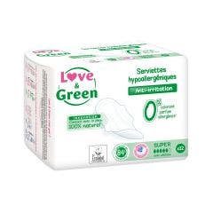 Compresas Antiirritaciones Super x12 Anti-irritations Love&Green