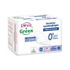 Compresas Antiirritaciones Noche x10 Anti-irritations Love&Green