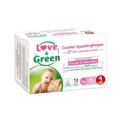 Pañales hipoalergénicos talla 4 x46 7 a 14kg Love&Green
