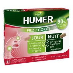 Nariz Y Garganta 10 Comprimidos Dia + 5 Comprimidos Noche Humer