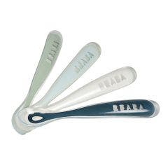 4 Cuilleres D'apprentissage Soft Des 4 Mois Rainbow Beaba