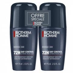 Deodorant 72h 2x75ml Day Control Homme Biotherm
