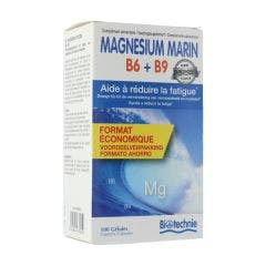 Magnesio Marino B6 B9 100 Cápsulas Biotechnie