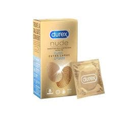 Preservativos Sensación Piel con Piel XL x8 Nude Durex