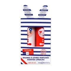 Coffret Duo Paris Baumes à Lèvres Parfumés 2x3g Inuwet