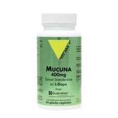 MUCUNA 400mg Extrait Standardisé en L-Dopa 60 gélules végétales Vit'All+