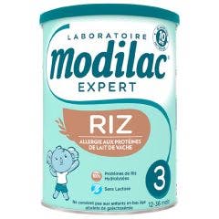 Leche crecimiento 3ª edad Expert arroz 800g de 12 a 36 meses Modilac