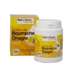 Aceite de borraja y onagra 200 Cápsulas Nat&Form