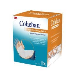 Coheban Venda Compresiva Cohesiva Blanca 7cm X 7cmx3m Coheban Blanche 3M