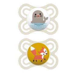 Chupetes Fisiológicos Silicona Colección Perfect X2 De 2 A 6 Mois Mam