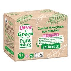 Couches Écologiques x 35 Pure Nature Taille 4+ Love&Green