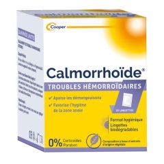 Calmorrhoide Troubles Hemorroidaires 20 lingettes Cooper