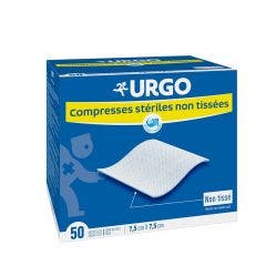Compresas estériles no tejidas 7,5x7,5cm 50 sobres Urgo