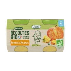Pots fruits bio Les Recoltes 2x130g Les Recoltes Des 6 mois Blédina