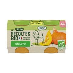 Pots potimarron bio Les Recoltes 2x130g Les Recoltes De 4 a 6 mois Blédina