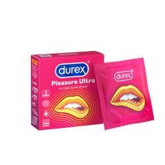 Preservativos textura intensa puntos y estrías Dame Placer x2 Pleasure Ultra Durex