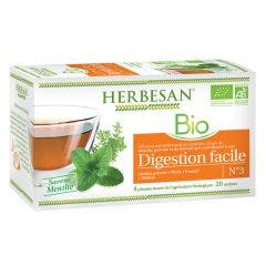 Infusion Menthe Poivree Fenouil Digestion Facile Bio 20 sachets Saveur Menthe Herbesan