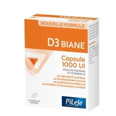 D3 Biane 1000UI 30 capsules marines D3 Biane Pileje
