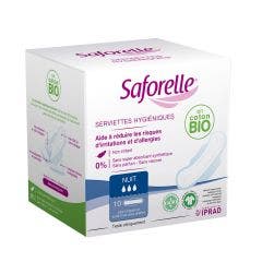 Compresas De Noche X10 x10 Saforelle