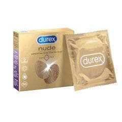 Preservativos Nude sin látex - sensación piel con piel X2 Durex