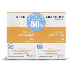 Pack Granions Vitamina D3 - 2º con -50% de descuento 2x60 cápsulas Granions