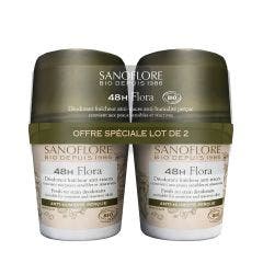 Nube De Frescor Desodorante Roll-on Eficacia 24h Bio 2x50ml Deodorants Sanoflore