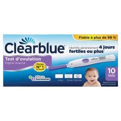 Clearblue Prueba De Ovulacion Digital 10 Varillas 10 tests Clear Blue