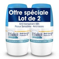 Desodorante Antitranspirante 48h Pieles Sensibles 2x50ml Déodorant Peaux Sensibles Etiaxil