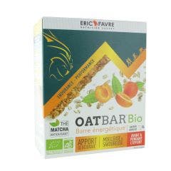 Barrita de avena ecológica 6 barras de 55 g Snacking Healthy Aroma de albaricoque Eric Favre