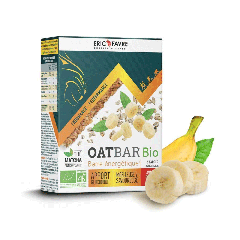 Barrita de Avena Bio 6 barritas de 55 g Snacking Healthy Taste Plátano Eric Favre 6 barras de 55 g Snacking Healthy Sabor a plátano Eric Favre