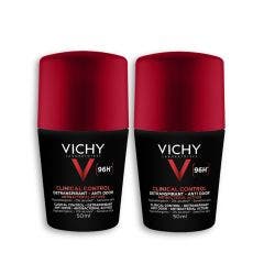 Roll-on Détranspirant Homme anti-odeur 96h 2x50ml Déodorant Vichy