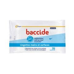 Toallitas para manos y superficies x70 Baccide