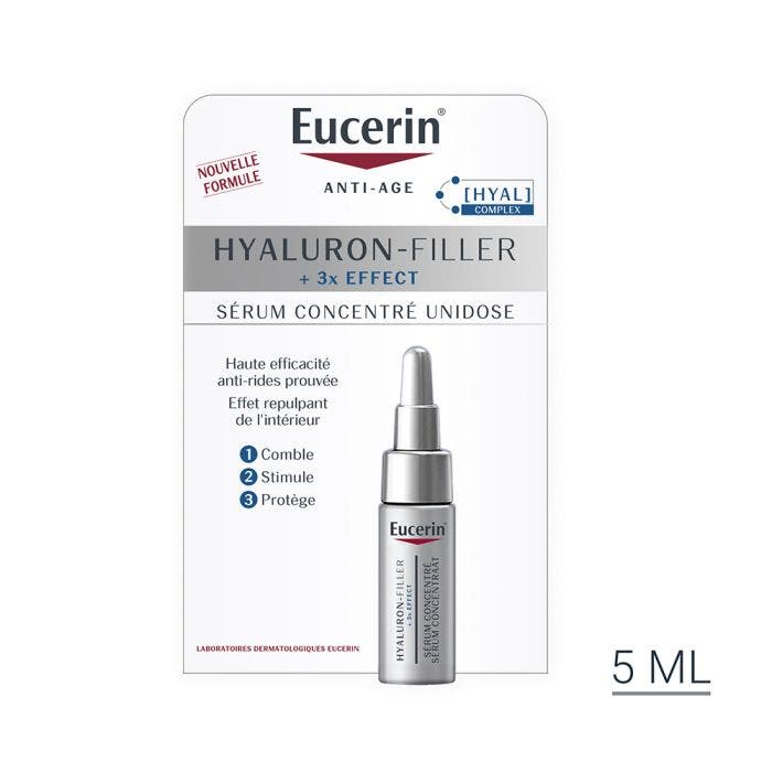 empezar Tres receta Sérum Concentrado Antiedad Monodosis Hyaluron-Filler + 3x Effect 5ml-  Eucerin - Easypara