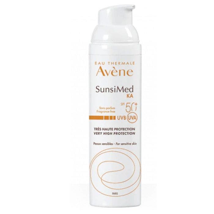 Sunsimed KA protección solar muy alta SPF50+ 80ml Solaire pieles sensibles Avène