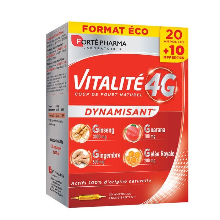 Vitalite Revitalizante 30 Ampollas 4g Vitalité 4G Forté Pharma