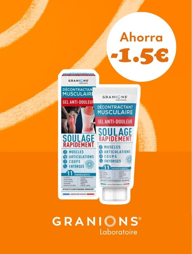 Regalo por compra gel relajante muscular de Granions